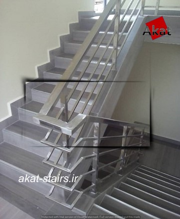 نرده استیل جوشی چهارگوش