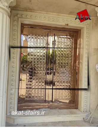 درب تمام استیل طلایی
