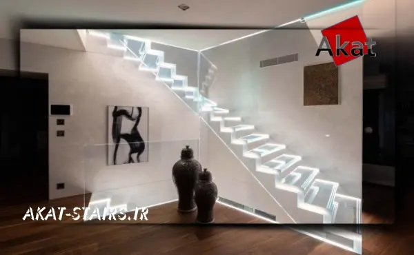 پله دوبلکس شیشه ای