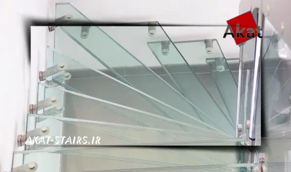 قیمت پله شیشه ای