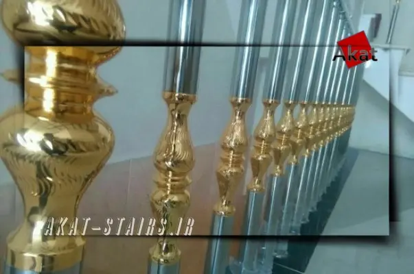 نرده استیل پایه دکوراتیو