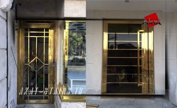 درب استیل طلایی درب استیل طلایی