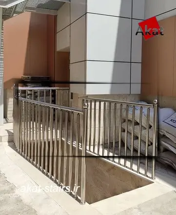 نرده استیل تمام پایه 38