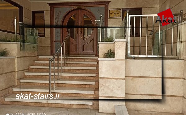 نرده استیل راه پله