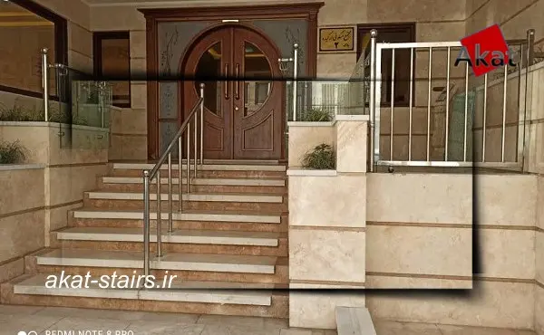 نرده استیل راه پله
