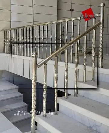 نرده استیل عمودی, نرده استیل راه پله
